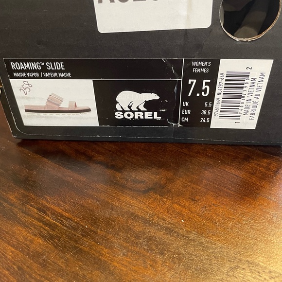NIB, SOREL MAUVE ROAMING SLIDES, 7.5 - Picture 5 of 5